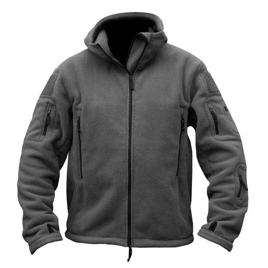 Winter Military Tactical Fleece Jacket Men Warm Polar Army Clothes Multiple Pocket Outerwear Casual Thermal Hoodie Coat Jackets - KAISERINC