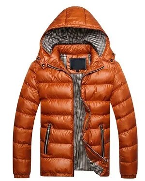 Men's Winter Jacket Solid Slim Fit Cotton Padded Windproof Warm Coats Men Spring Autumn Outwear Jackets Tops Size Plus 4XL 5XL - KAISERINC