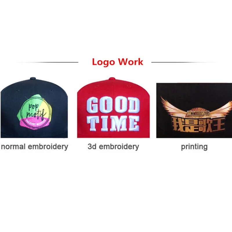 Small MOQ Customize Logo 3D Embroidery Trucker Football Golf Tennis Hiphop Full Close Fitted Snap Clasp Baseball Cap Custom Hat