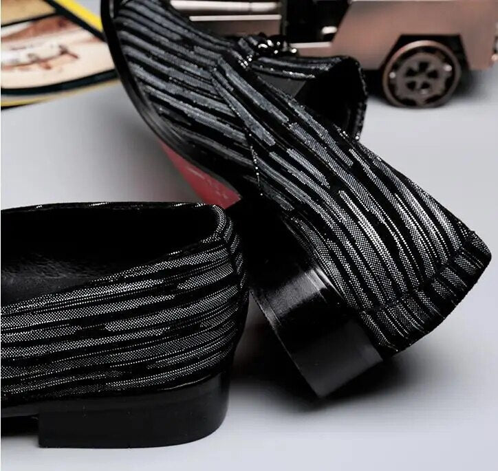 Stylish pointed youth shoes British casual business dress shoes colorful men's shoes Trendy pointed youth shoes