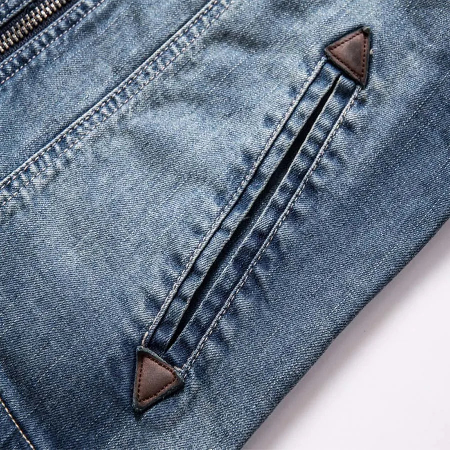 New Retro Classics Denim Jacket Men Vintage Clothes Casual Slim Jackets Men's Coat Jeans Jackets Plus Size M-3XL - KAISERINC