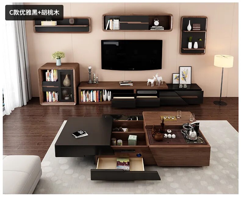 TV Stand modern Living Room Home Furniture tv led monitor stand mueble tv cabinet mesa tv table+ tea Coffee centro Table cabinet