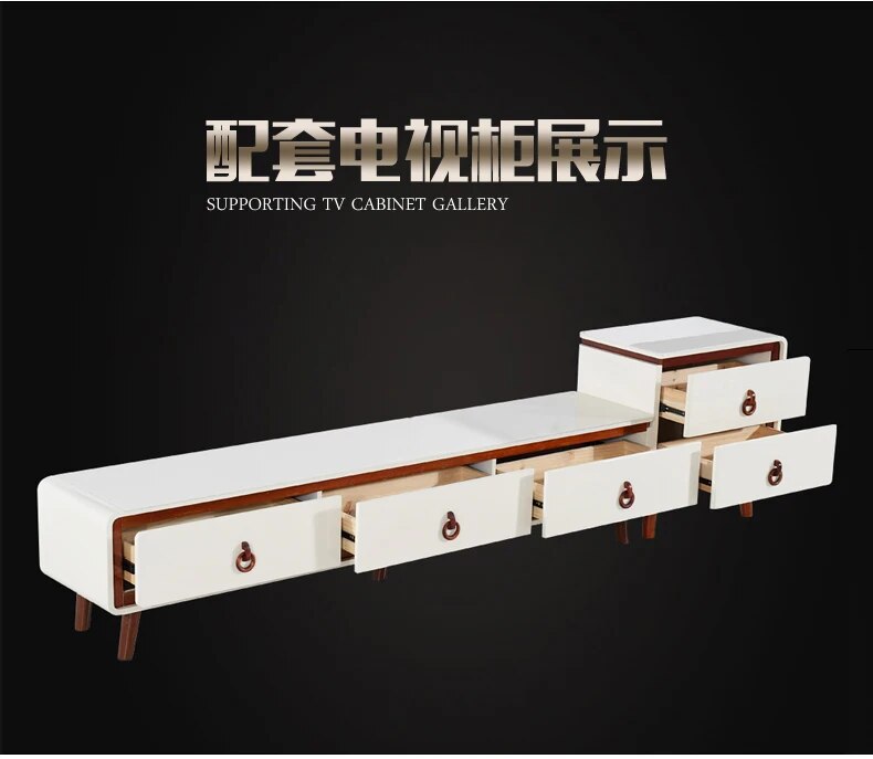 TV Stand modern Living Room Home Furniture tv led monitor stand mueble tv cabinet mesa tv table + Coffee Table centro table bass