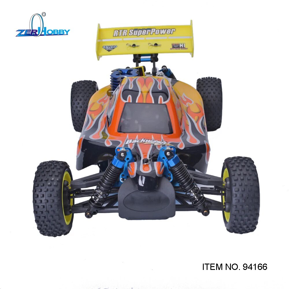 HSP Baja 1/10th Scale Nitro Power Off Road Buggy 4WD RC Hobby Cars 94166 With 18cxp Engine 2.4G Radio Control