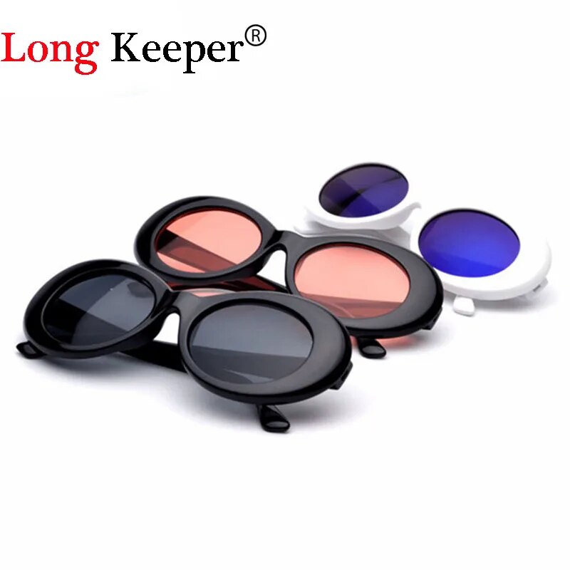 Goggles Glasses Men Retro Brand Designer Oval Sunglasses Female Male Sun Glasses UV400 gafas de sol mujer