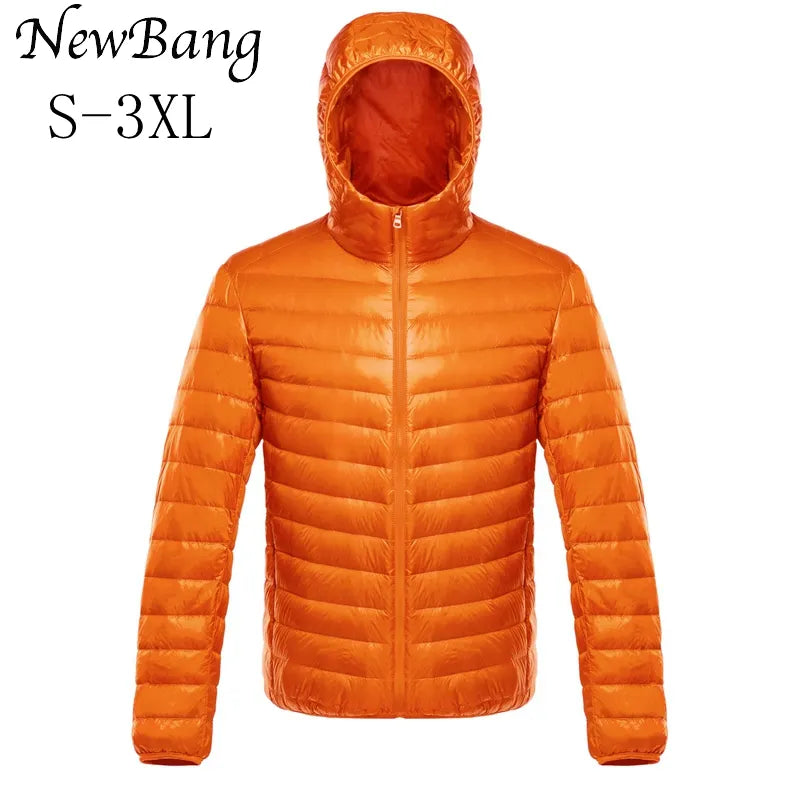 NewBang Down Coat Male Ultra Light Down Jacket Men's Warm Jackets Windbreaker Lightweight Coat Feather Puffer Parka Feather Coat - KAISERINC