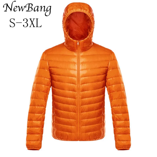 NewBang Down Coat Male Ultra Light Down Jacket Men's Warm Jackets Windbreaker Lightweight Coat Feather Puffer Parka Feather Coat - KAISERINC