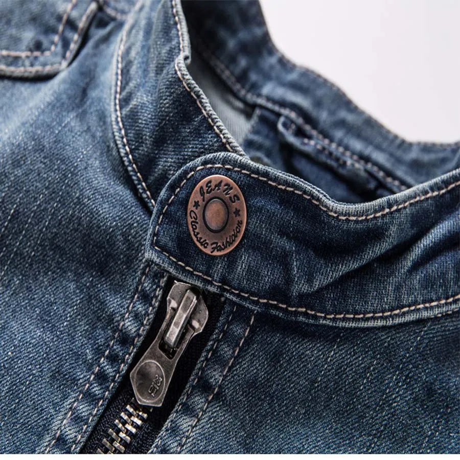 New Retro Classics Denim Jacket Men Vintage Clothes Casual Slim Jackets Men's Coat Jeans Jackets Plus Size M-3XL - KAISERINC