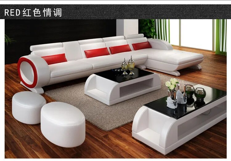 Living Room Sofa set furniture real genuine leather sofas salon couch puff asiento muebles de sala canape L sofa cama recliner