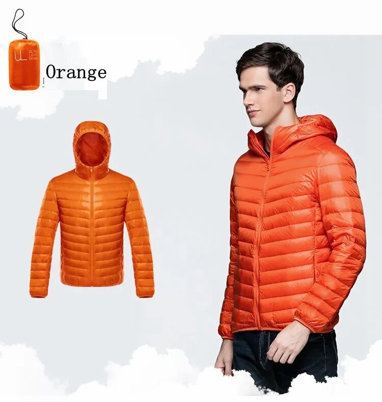 NewBang Down Coat Male Ultra Light Down Jacket Men's Warm Jackets Windbreaker Lightweight Coat Feather Puffer Parka Feather Coat - KAISERINC