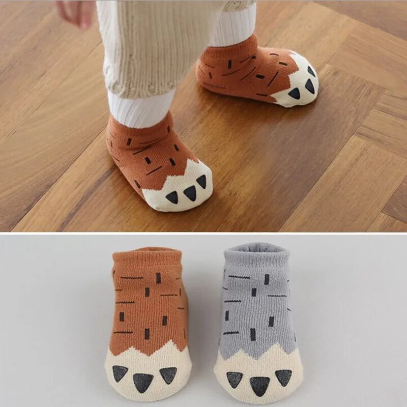 Free Shipping 2018 Winter Thick New Born Girls Boys Baby Socks Cotton Casual Meias Infantil Anti Slip Terry Socks Soft