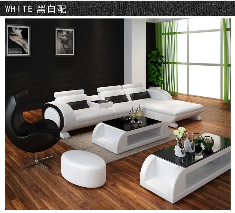 Living Room Sofa set furniture real genuine leather sofas salon couch puff asiento muebles de sala canape L sofa cama recliner