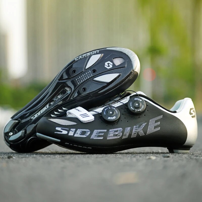 sidebike road cycling shoes men racing carbon shoes road bike ultralight self-locking bicycle sneakers breathable professional