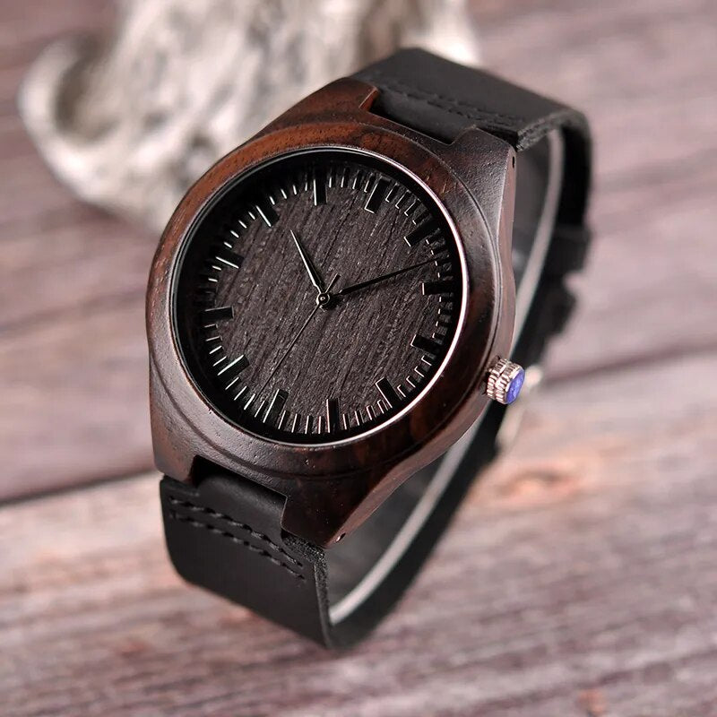 Personalized Engraved Wooden Watches Gifts For Dad,,Mom, friends, Birthday,Anniversary Day,Groomsman Gift