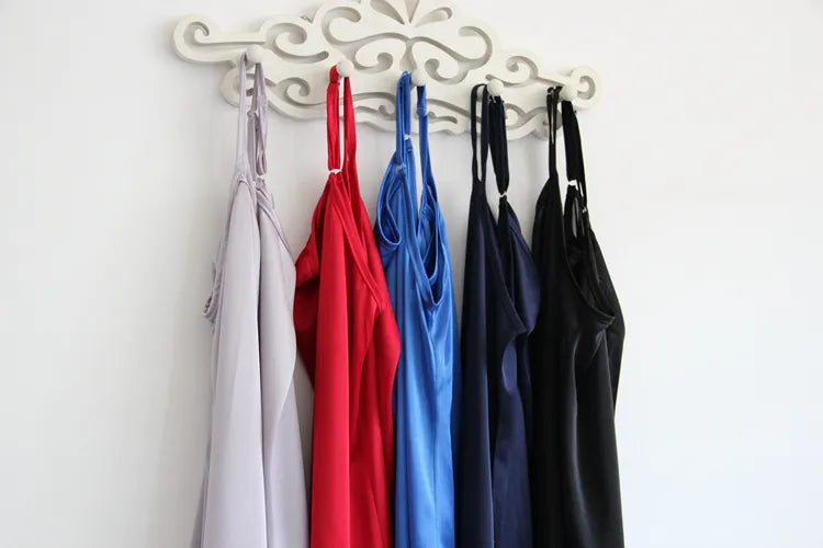 Spaghetti strap tank underskirt women Spring and summer medium long slip dress basic underskirt one-piece full slip petticoat