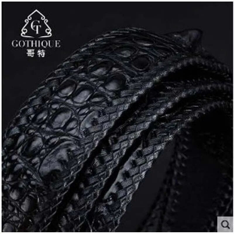 gete 2019 new Import bay crocodile men crocodile leather belt 925 pure silver jade buckle pure hand woven belt belt men