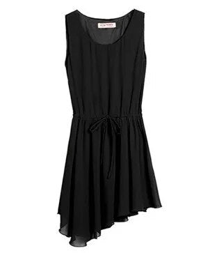 2023 New Summer 10 color asymmetrical chiffon dress,   -  sexy party dress, fashion women vestidos girl dresses maxi dress - KAISERINC