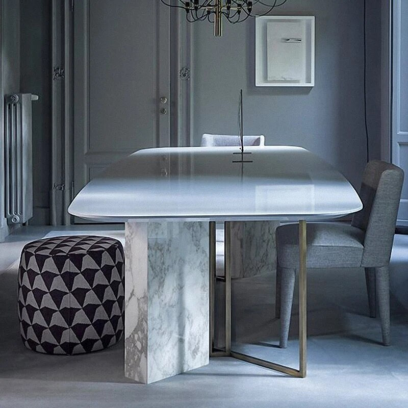 1.8 to 2.2 meter modern marble dining furniture