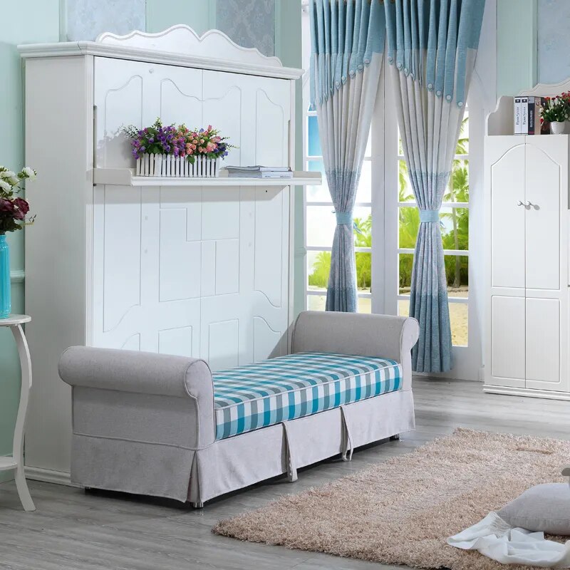 fabric  bed frame soft electric sofa wall Bed Home Bedroom Furniture camas lit muebles de dormitorio yatak mobilya quarto