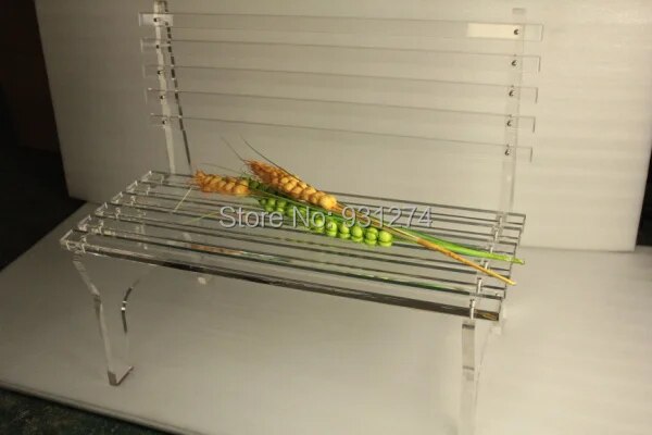 Modern Luxury Acrylic Park Patio Bench, Lucite Folding Garden Chair ,Perspex Outdoor Furniture ONE LUX