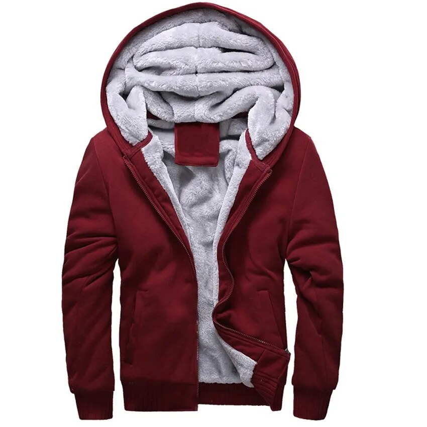 Mountainskin Winter Soft Men's Jackets Solid Casual Men's Tracksuits Fleece Warm Homme Hoodies Thick Men's Sportswear,EDA163 - KAISERINC