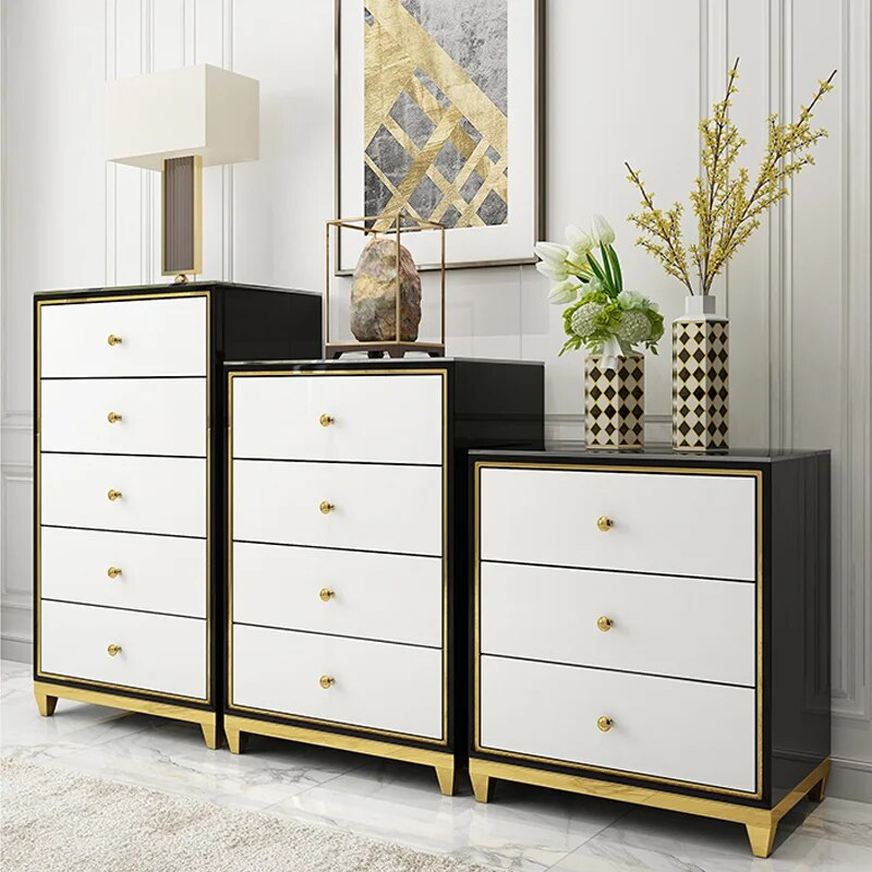 Stainless steel cabinet 3 drawers + 4 drawers + 5 drawers Living Room Home Furniture minimalist modern rectangle mesas de basse