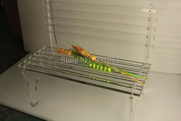 Modern Luxury Acrylic Park Patio Bench, Lucite Folding Garden Chair ,Perspex Outdoor Furniture ONE LUX