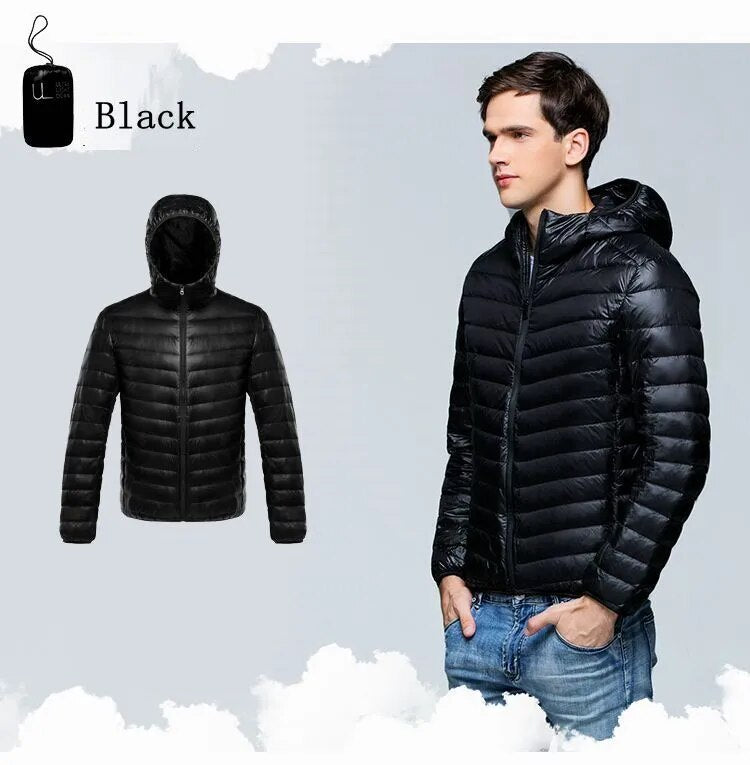 NewBang Down Coat Male Ultra Light Down Jacket Men's Warm Jackets Windbreaker Lightweight Coat Feather Puffer Parka Feather Coat - KAISERINC