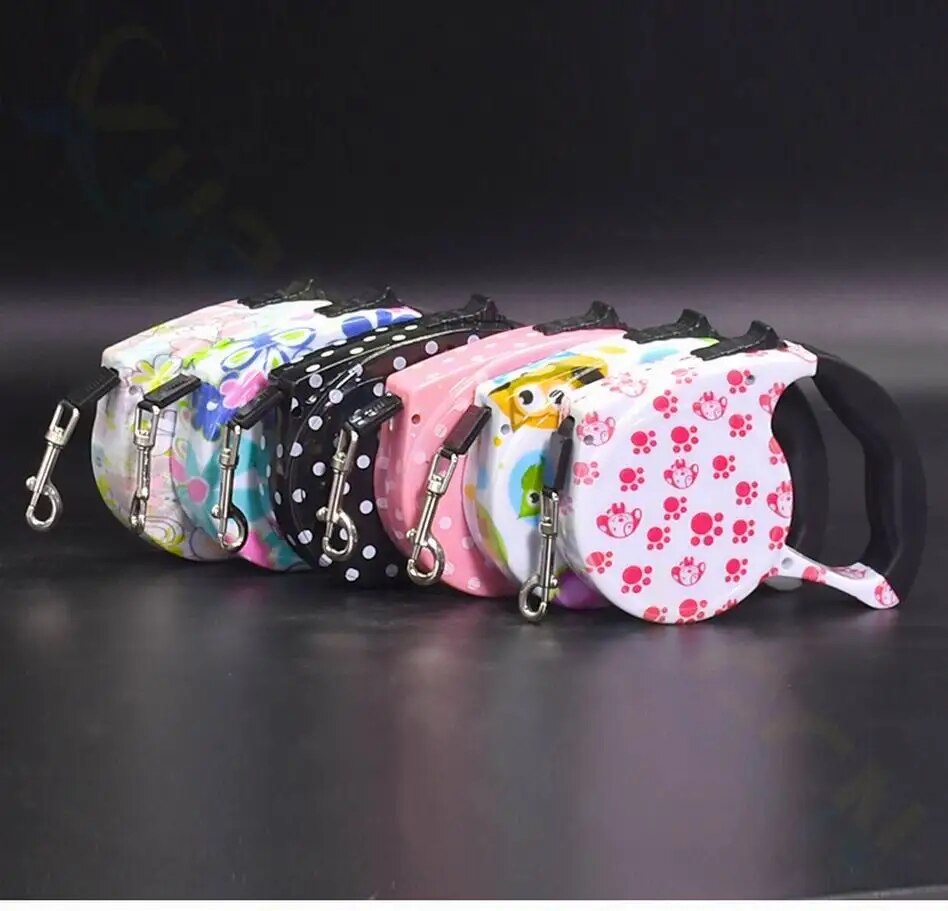 3/5M Durable Dog Leash Retractable Nylon Portable Cat Walking Running Leash Leads automatic Extending Puppy Dog Leash Rope
