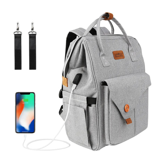 Diaper Bag Backpack Waterproof Travel Nappy Bags, Large Capacity Nappy Tote Stylish And Durable For Baby Care Bag