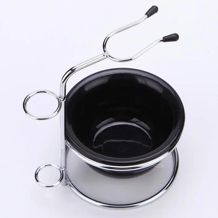 1 set men shaving brush bowl with holder razor beard comb cleaning bowl stand kit