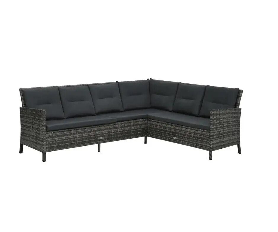 4 Piece Rattan Garden Furniture Sofa Set Brown Sofa Wicker Weave 9 Seater Patio Conservatory Luxury Grey only ship to UK