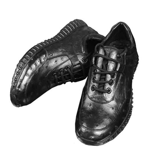 ousidun new  Ostrich leather Men's shoes  male  leisure  Single shoes  business  Leather shoes  comfortable men Ostrich shoes