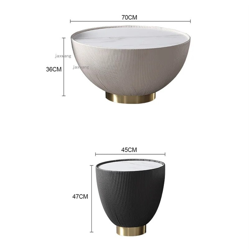 Living Room Furniture Round Coffee Tables Modern Simple Small Apartment Bedroom Endtable Creative Hotel Designer Bedside Table