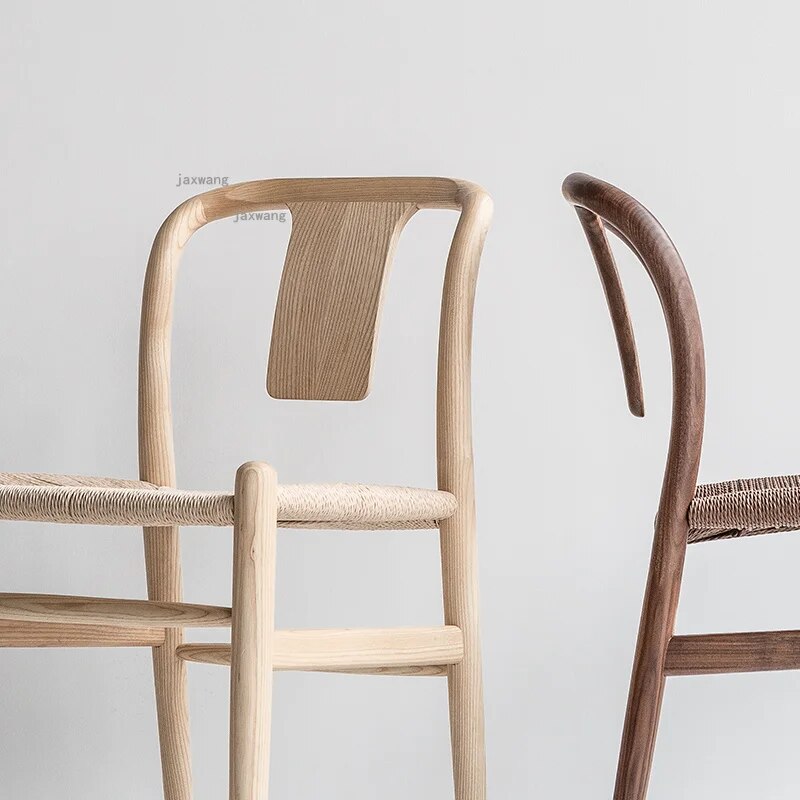 Nordic Solid Wood Kitchen Dining Chairs Household Furniture Hotel Single Back Chair Simple Restaurant Bedroom Living Room Chair