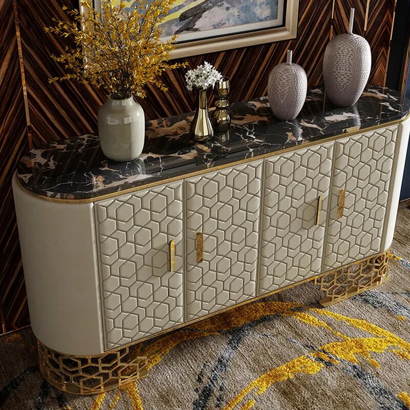 Light Luxury Sideboards Cabinet Post-Modern Kitchen Locker Tea Cabinet Cupboard Tea Cabinet Restaurant Furniture