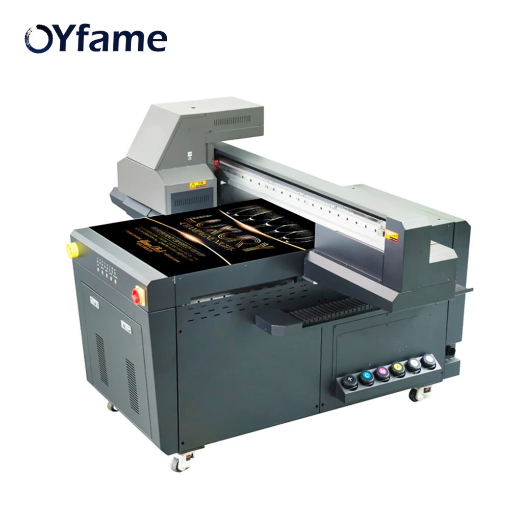 OYfame Larget Format UV Printer With GH2220 Printhead UV Flatbed Printer For Phone Case Glass Acrylic industrialPrinting Machine