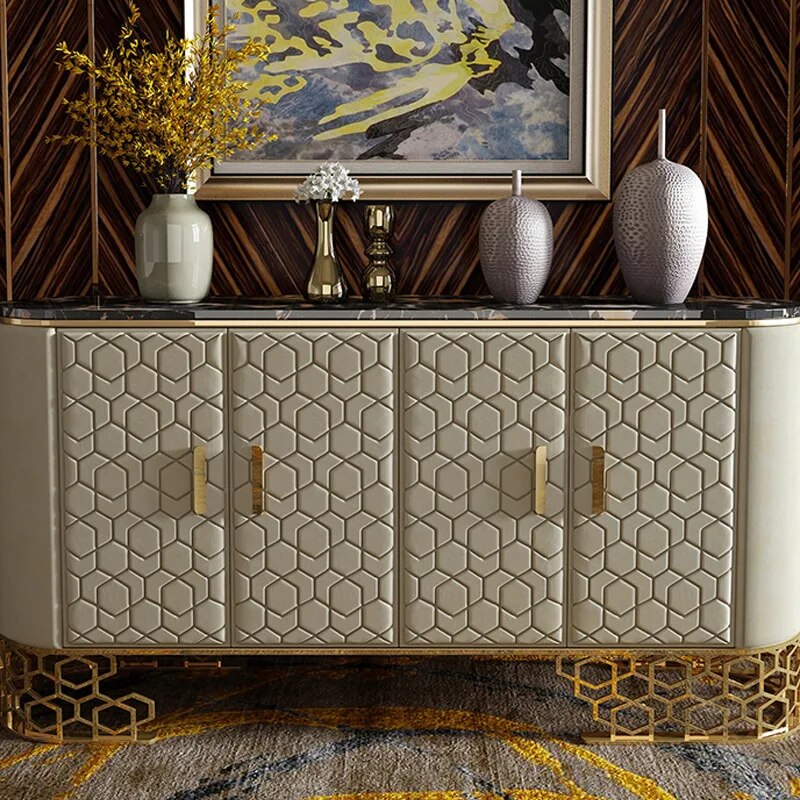 Light Luxury Sideboards Cabinet Post-Modern Kitchen Locker Tea Cabinet Cupboard Tea Cabinet Restaurant Furniture