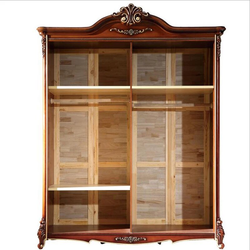 four door wardrobe Antique  European whole wardrobe French rural furniture wardrobe p10242