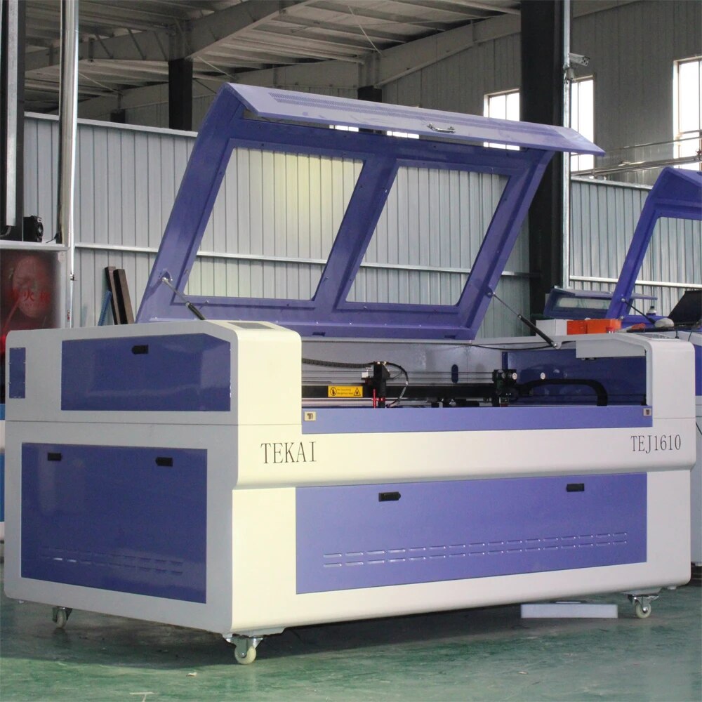 Jinan Tekai Reci 90w Leather Shoes Laser Cutting Machine For Sale 1610 Baseball Bat Laser Engraving Machine