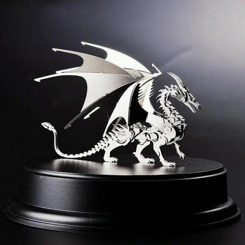 3D Metal Model Puzzle DIY Assembled Scorpion King Dragon Jigsaw Detachable Puzzle Zodiac Steel Warcraft Model Ornament Dropship