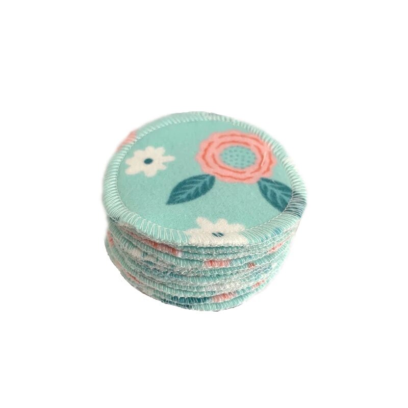 Reusable Makeup Remover Pads Zero Waste 12 Pack Bamboo Cotton Rounds Cloth Washable Cleansing Wipes Facial Cleaning Pads