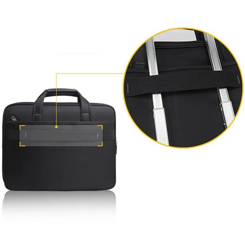 Business Classic Men's Shoulder Bag Work Handbags Men Briefcase Laptop Bags A4 Folder File Carrying Handbag Women Computer Bag