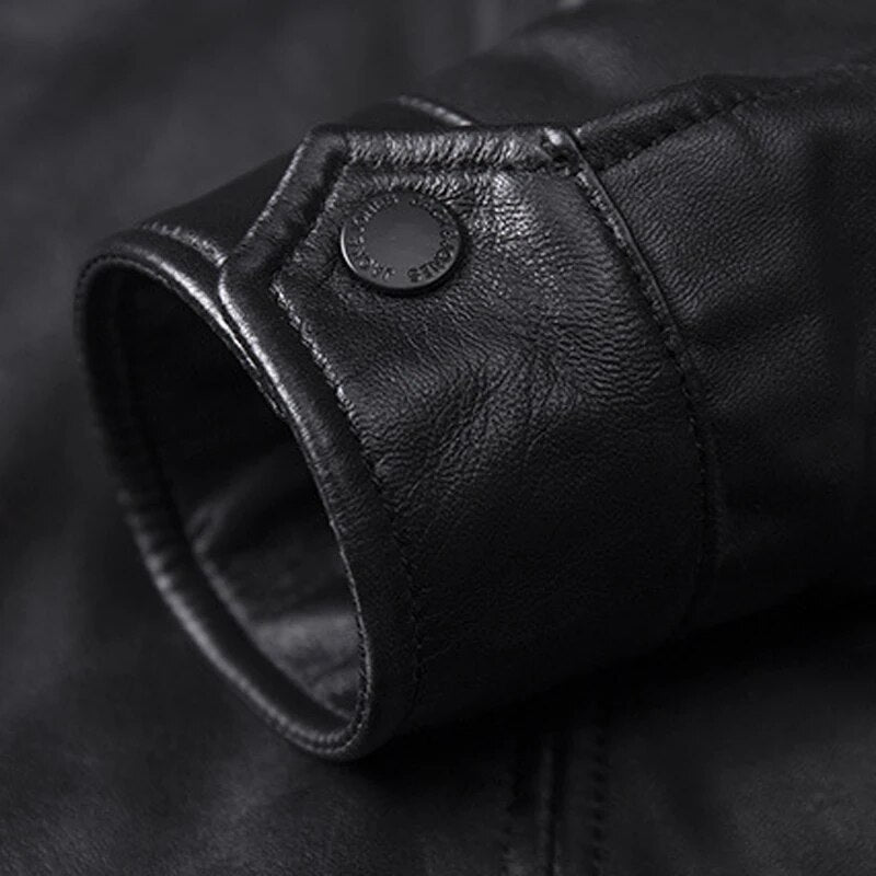 Plus XXXXL Mens Real Leather Jackets Sheepskin Coats Man Overcoats Ture Leather Baseball Jackets Male Genuine Leather Coats A767