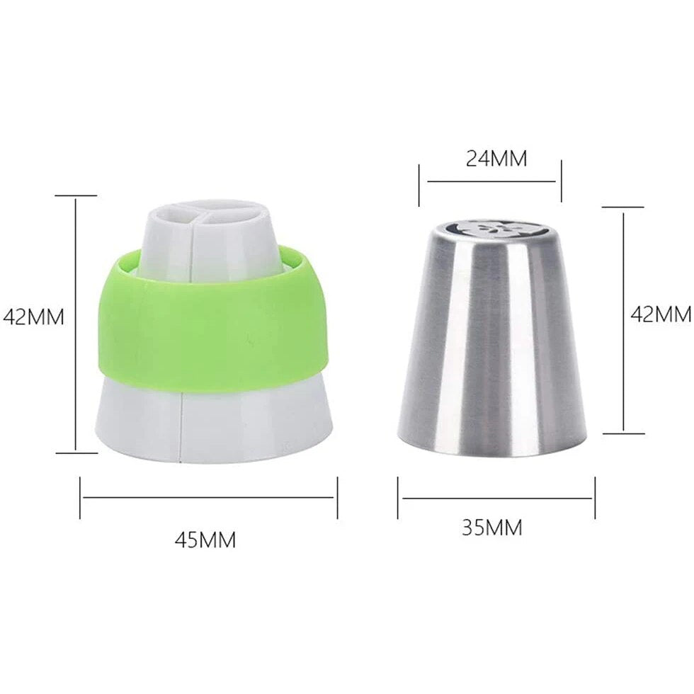 Cake Decorating Tools 27/18/17/22/21/4Pcs Set Russian Tulip Icing Piping Nozzles Leaf Pastry Tips Pastry Bags for Kitchen Baking