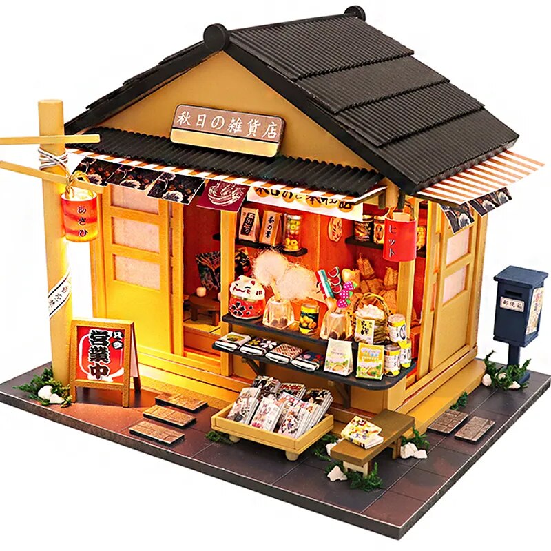 Cutebee DIY DollHouse Wooden Doll Houses Miniature Dollhouse Furniture Kit Toys for children New Year Christmas Gift  Casa