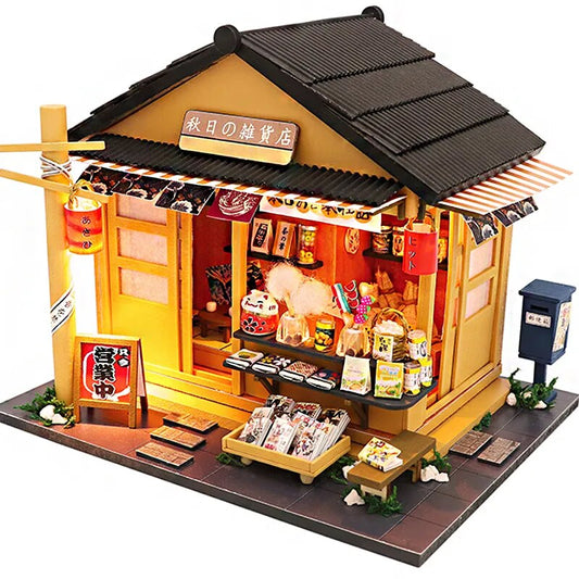 Cutebee DIY DollHouse Wooden Doll Houses Miniature Dollhouse Furniture Kit Toys for children New Year Christmas Gift  Casa