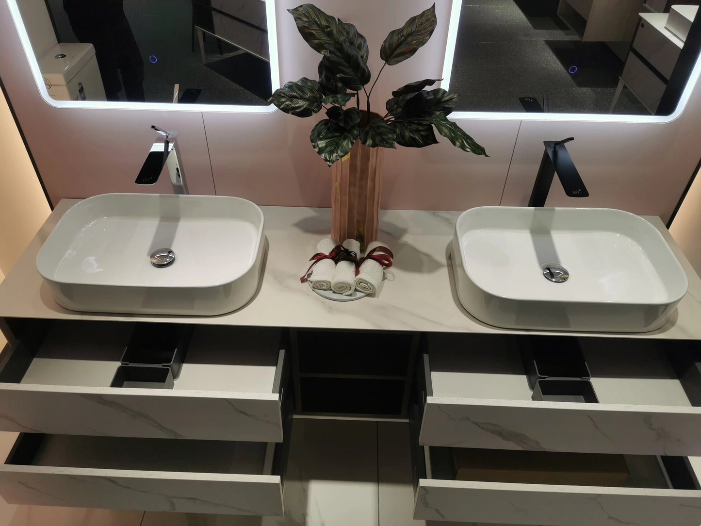 Bathroom furniture, rock board, bathroom cabinet combination, washbasin, wash basin, smart mirror, customized