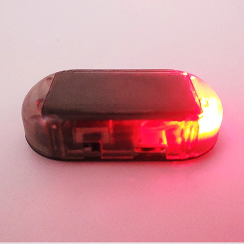 LED Warning Light Fake Solar Power Alarm Lamp Security System Warning Theft Flash Blinking Anti-Theft Caution LED Light Car New