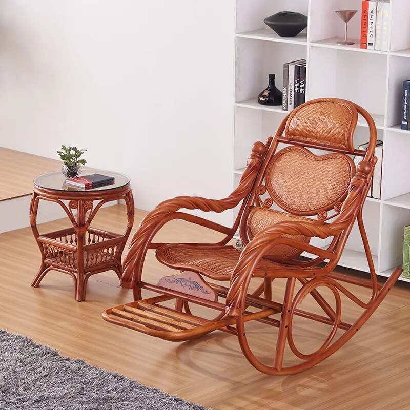 Furniture rocking chair lounge chair indoor and outdoor lounge chair nap lazy leisure leisure chair rattan chair rattan chair ro